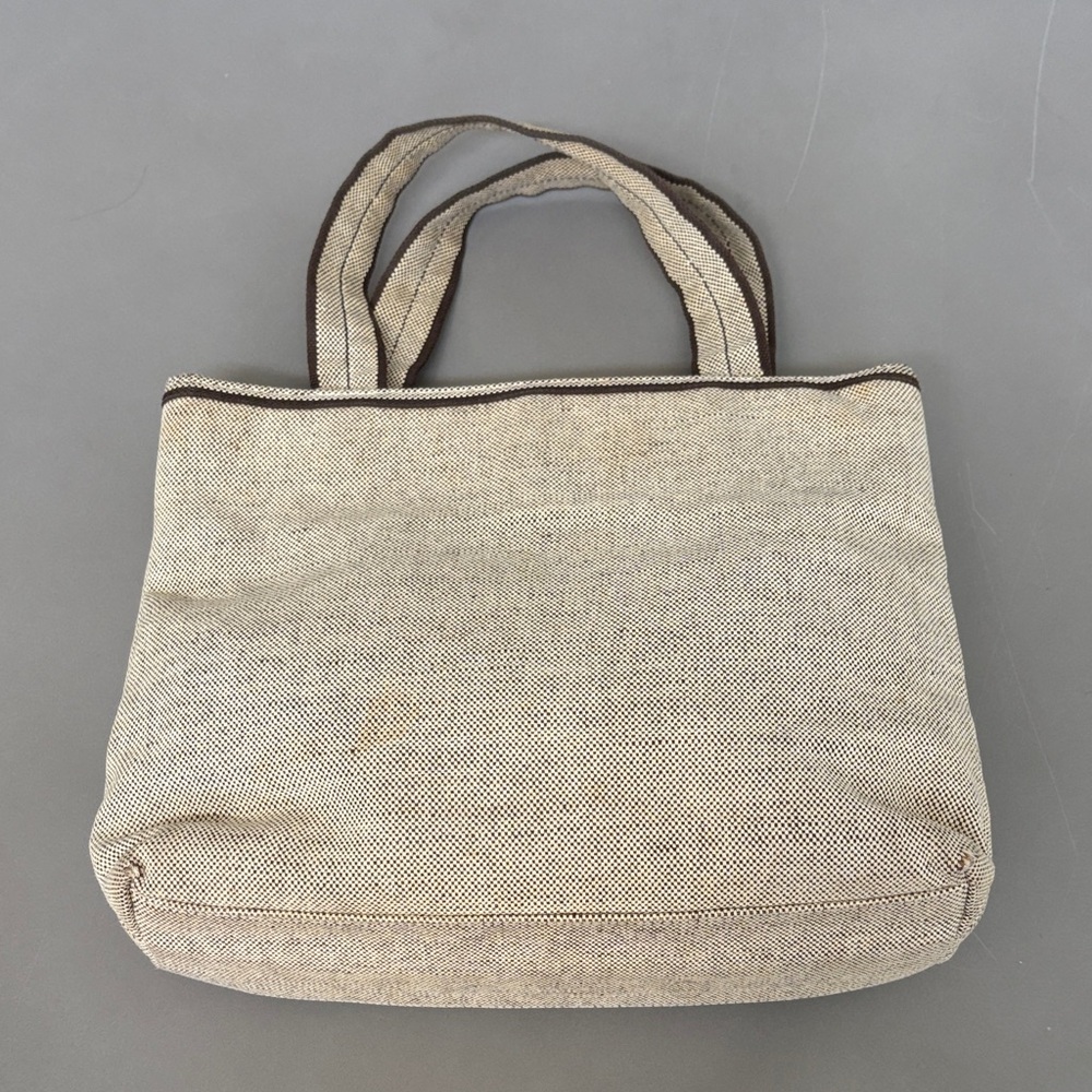 Vintage Prada Beige and Brown Handbag